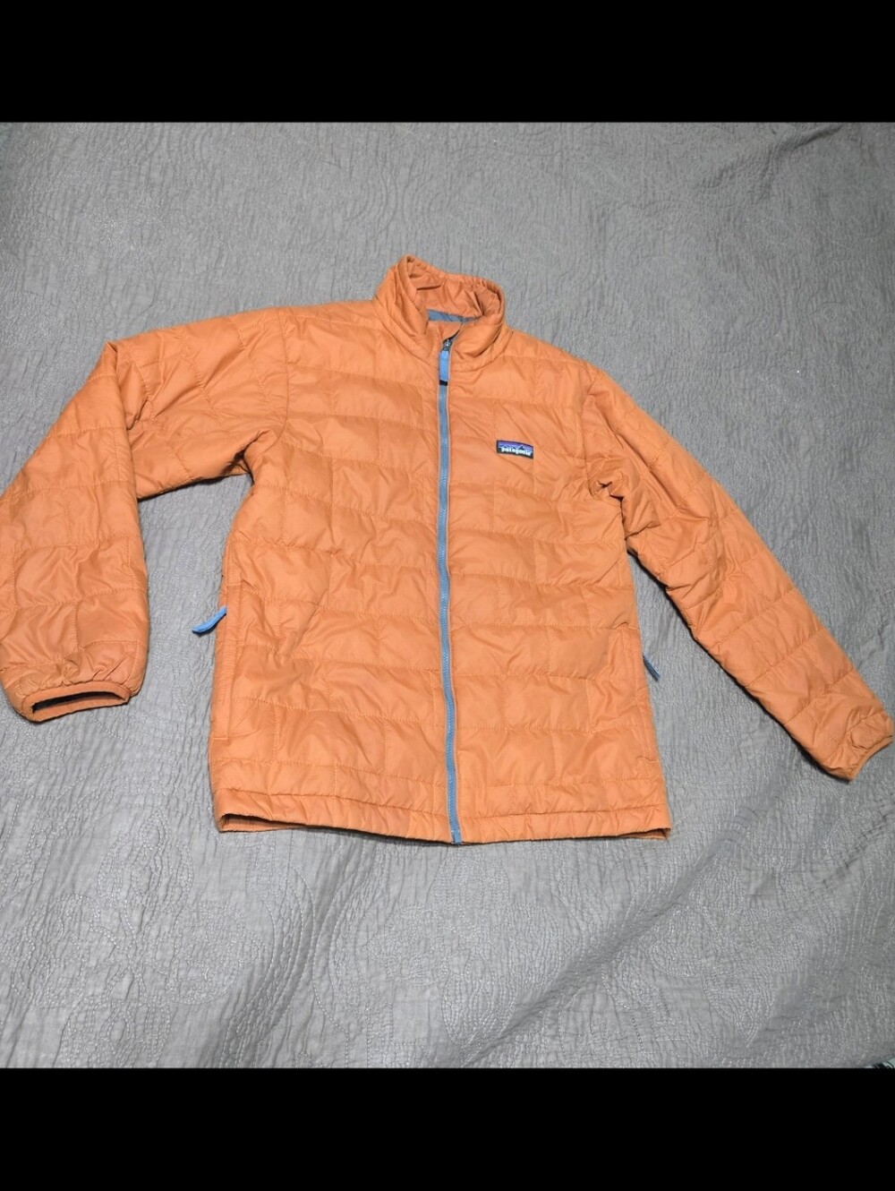 Patagonia lightweight pack and go winter packable jacket, kids L 12